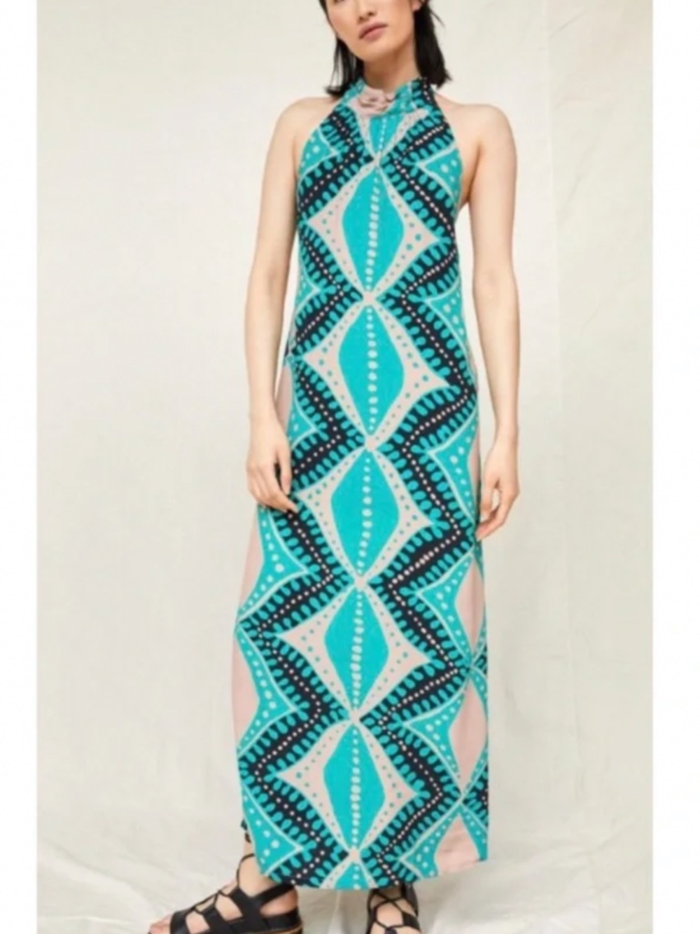 Anthropologie porridge halter dress, medium
